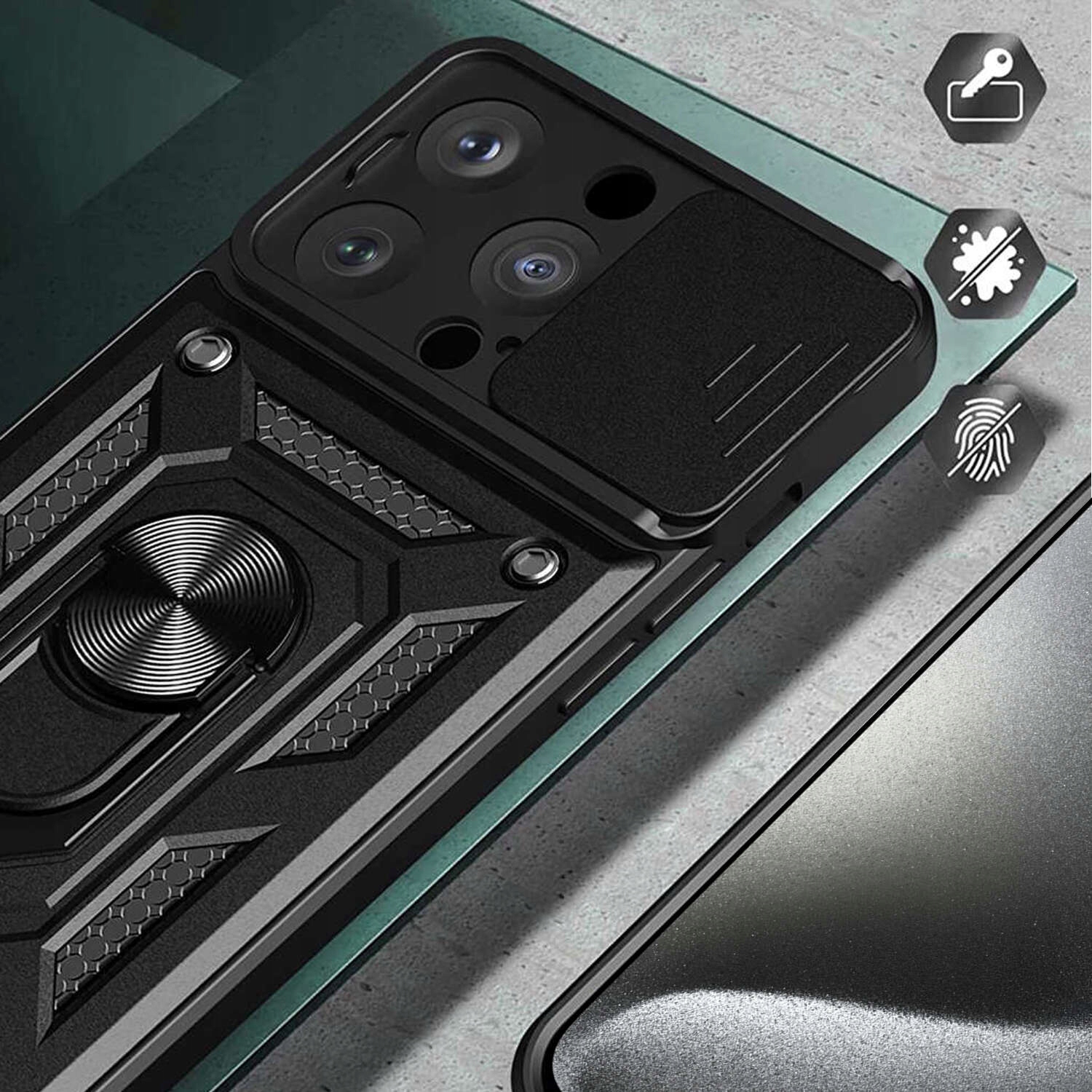 ETUI OBUDOWA OSŁONĄ APARATU SLIDE DO IPHONE 15 PRO Kod producenta 70653