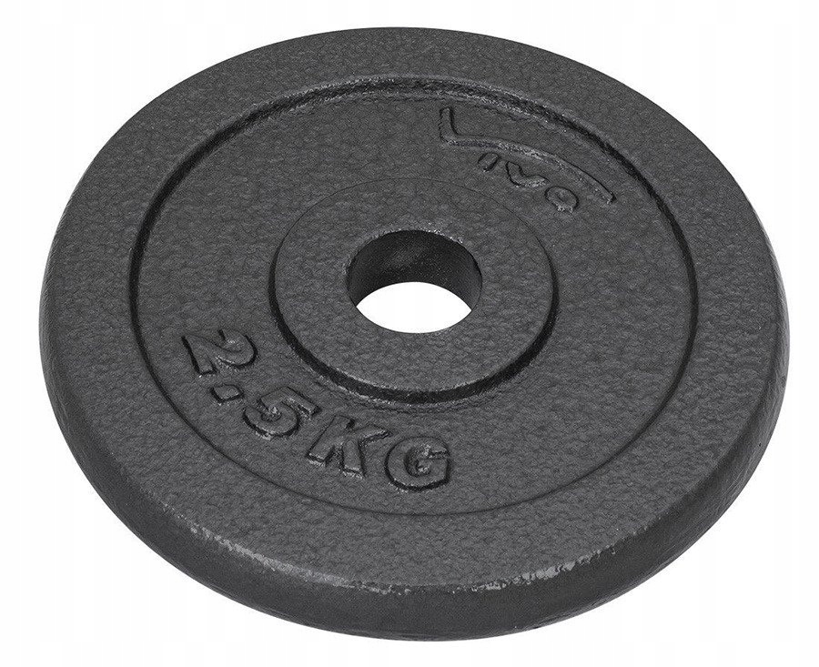

Obciążenie Żeliwne Czarne 2,5 kg - 29 mm