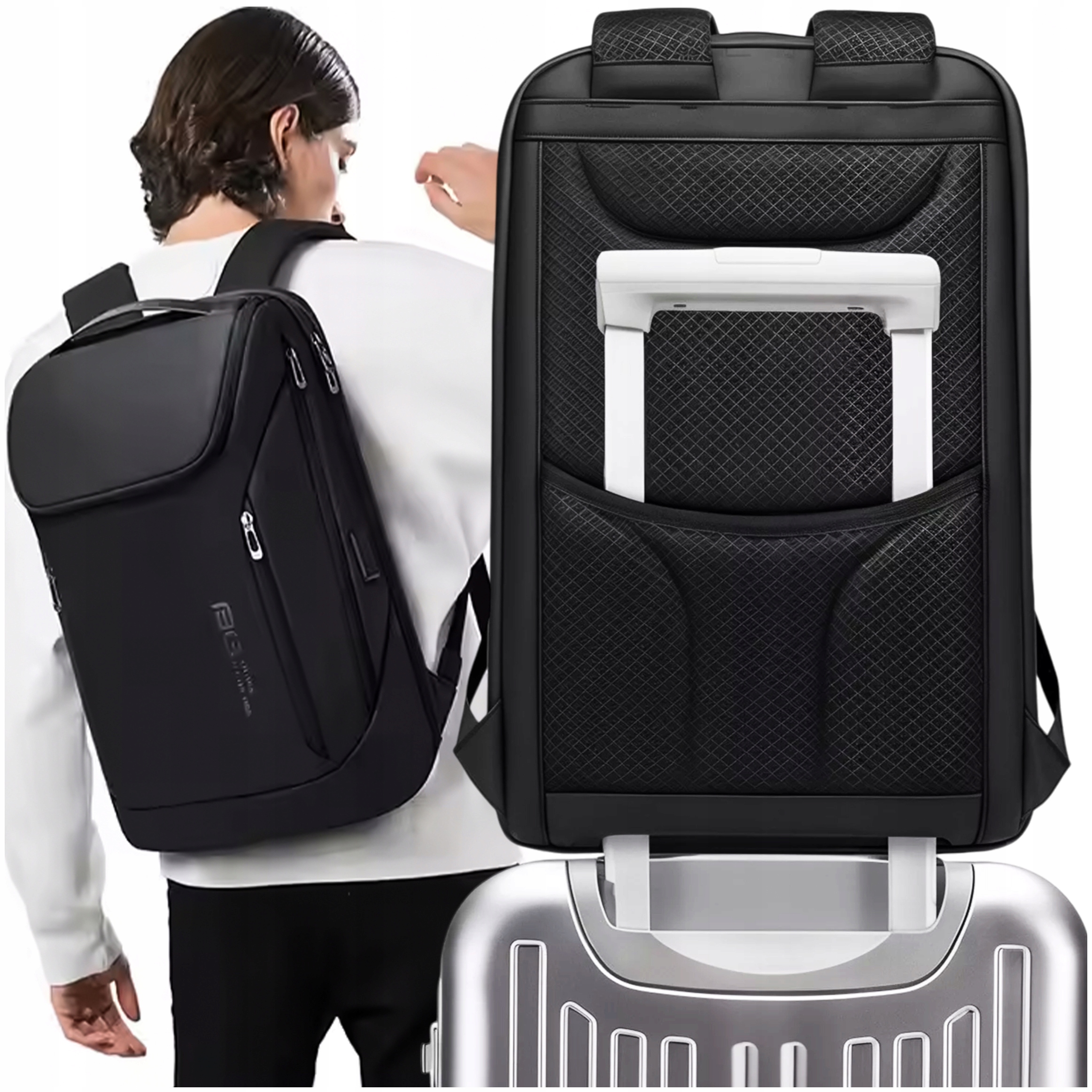 Batoh Bange na Notebook 15.6 městský mládežnický Usb černý Cestovní velký