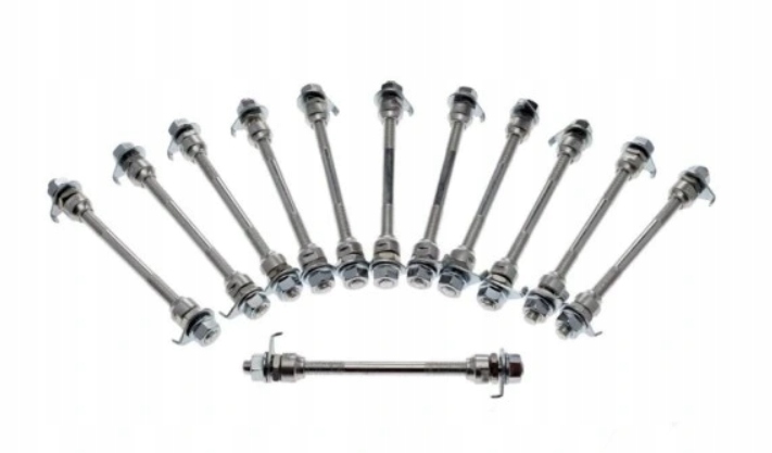 Oś rowerowa koła przód 8/130mm AWR0123 01683