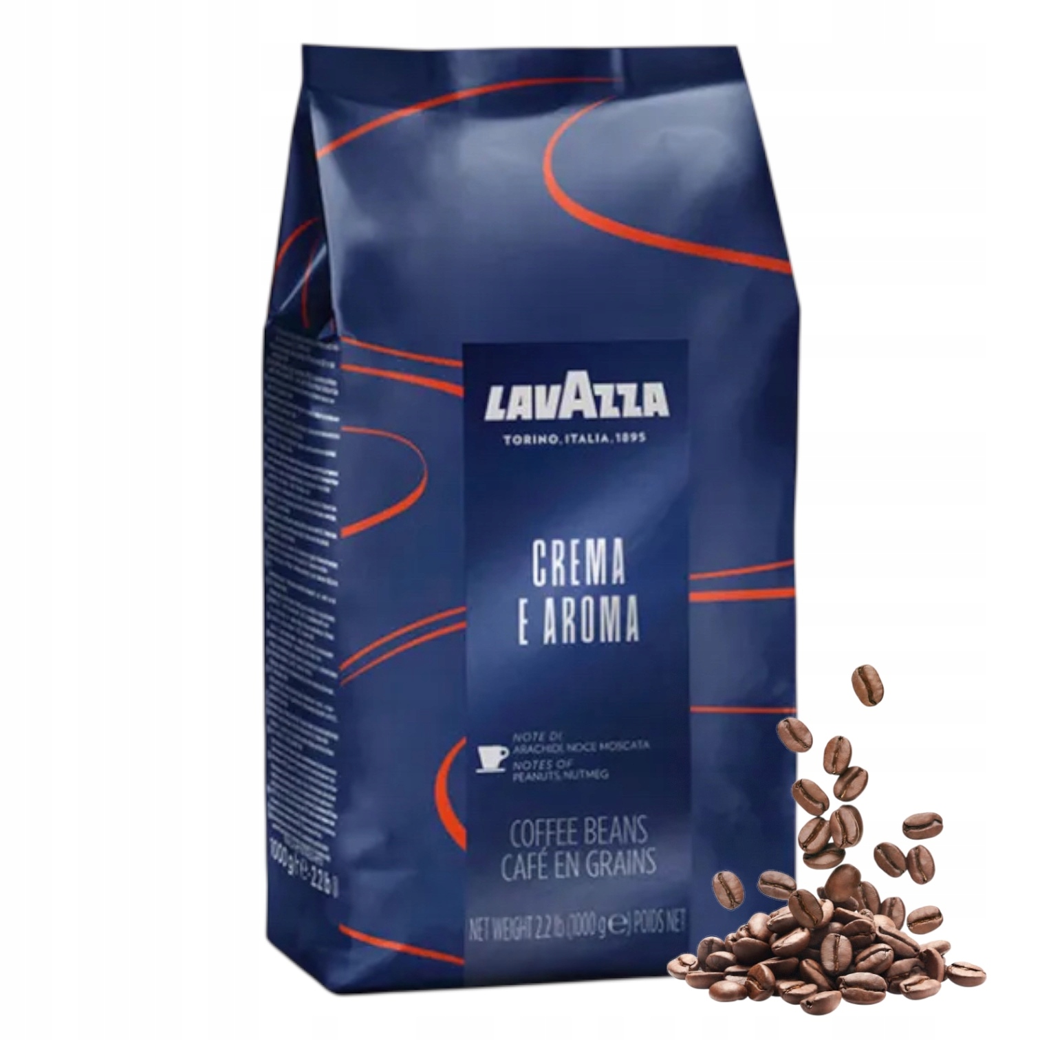 Lavazza Crema e Aroma Blue kawa ziarnista 1 kg 1000 g