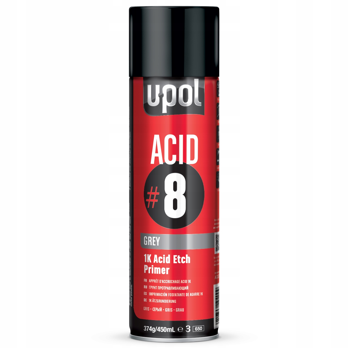 U-pol Acid 8 Podkład Wytrawiający Szary Spray Acid/al