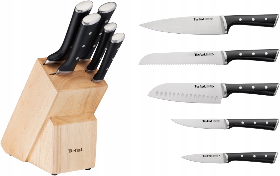 

Zestaw 5 noży Tefal Ice Force blok K232S574