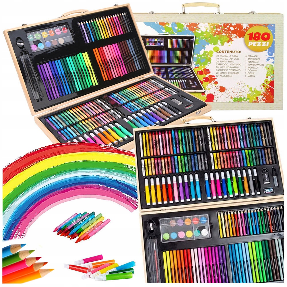 ZESTAW DO MALOWANIA DLA DZIECI Artystyczny Walizka