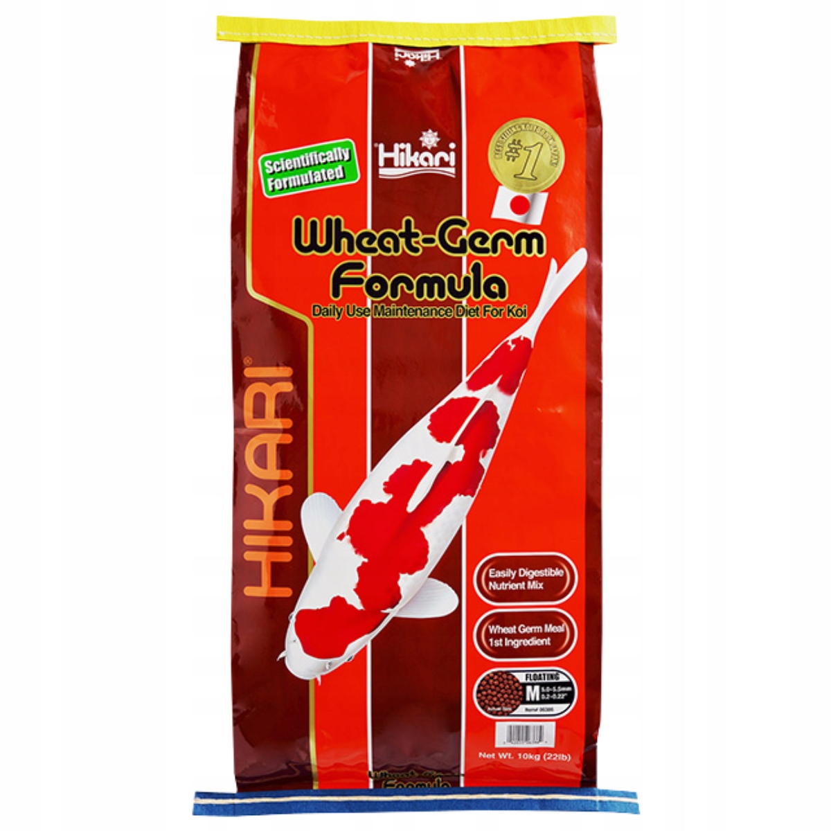 Hikari Koi Wheat-Germ Medium ľahko stráviteľné krmivo pre rybníky 10 kg