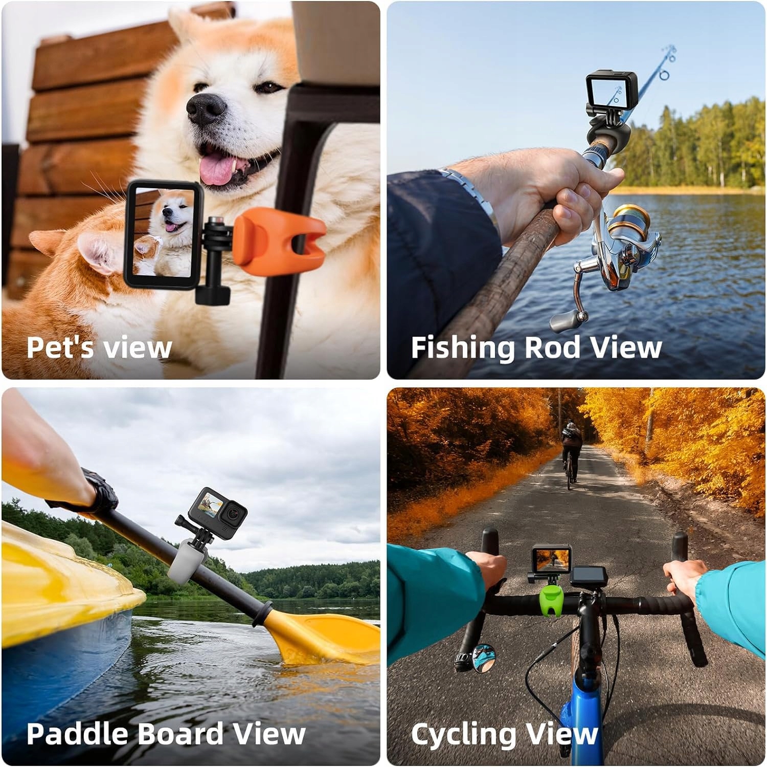 TELESIN Uchwyt Na Kierownicę Roweru Motocykla Do GoPro Insta360 DJI — miniatura 6