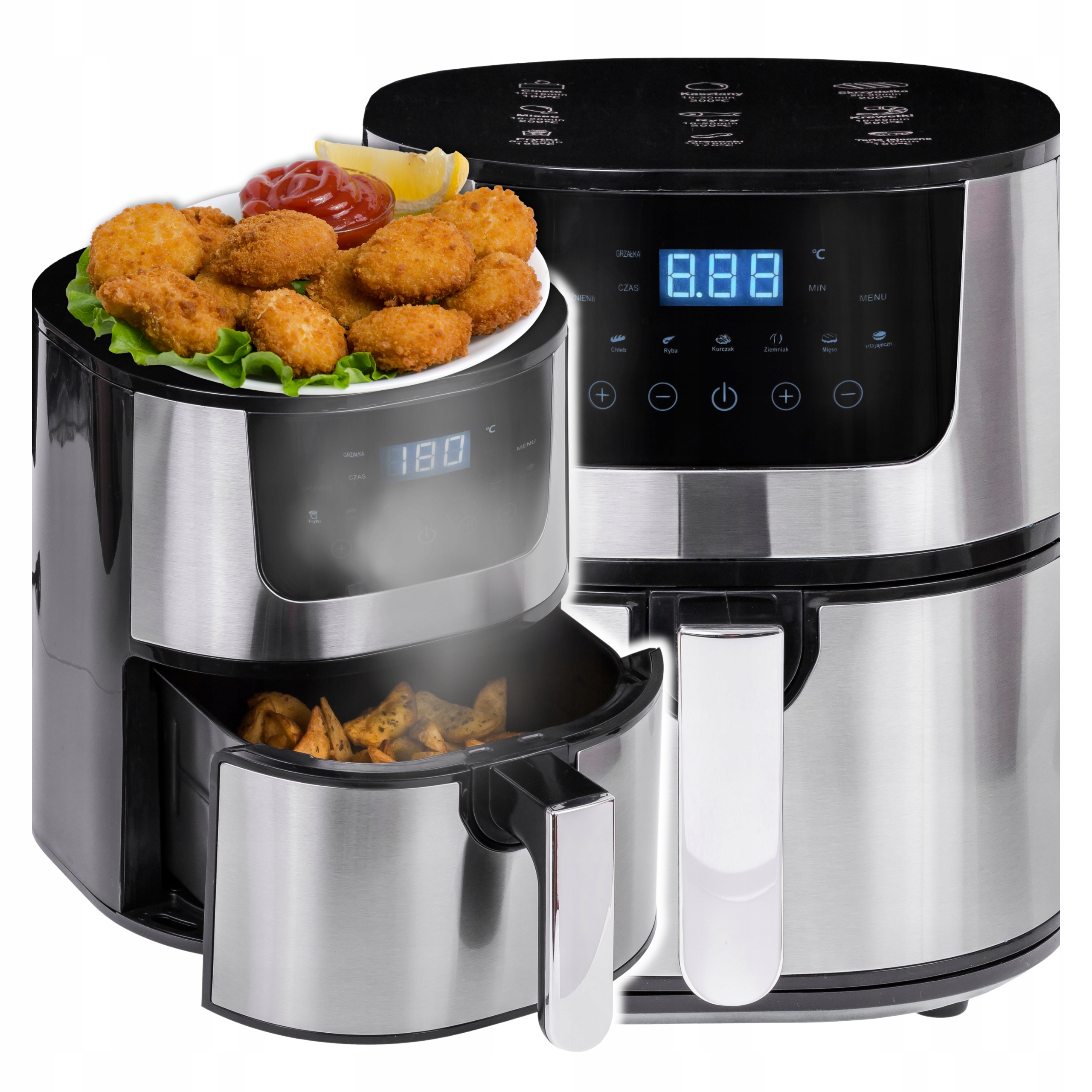 Beztuková fritéza 4,5L/1400W Poľské Menu 7 programov