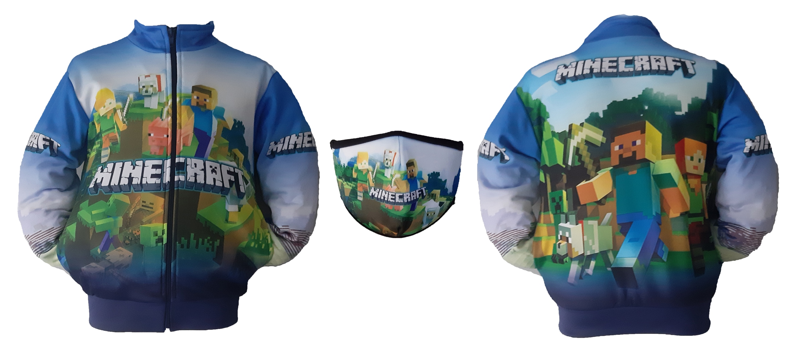толстовка для поклонника MINECRAFT тренировочный костюм M1 + маска 134