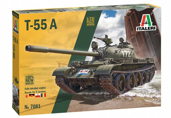 Italeri 7081, T-55A Mbt, 1/72