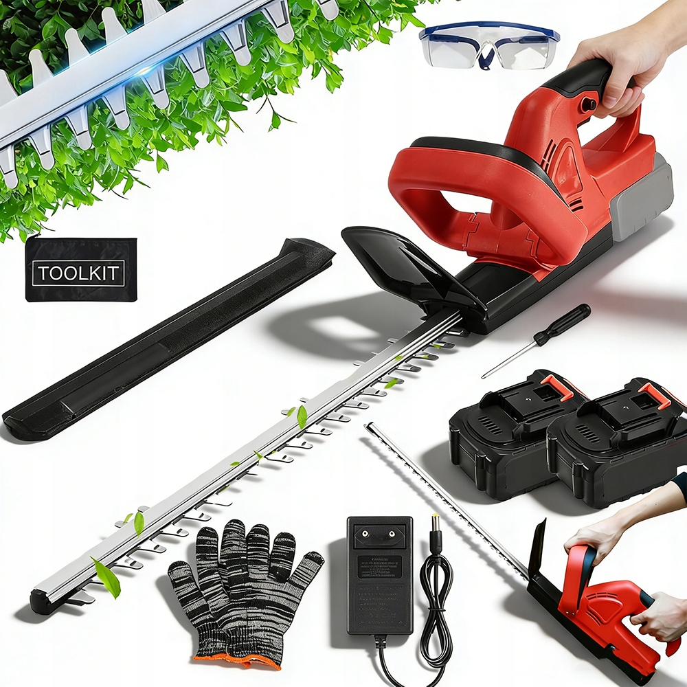 Výkonné Akumulátorové Nůžky Na Živý Plot 21V 1500 Rpm 500W, Profesionální