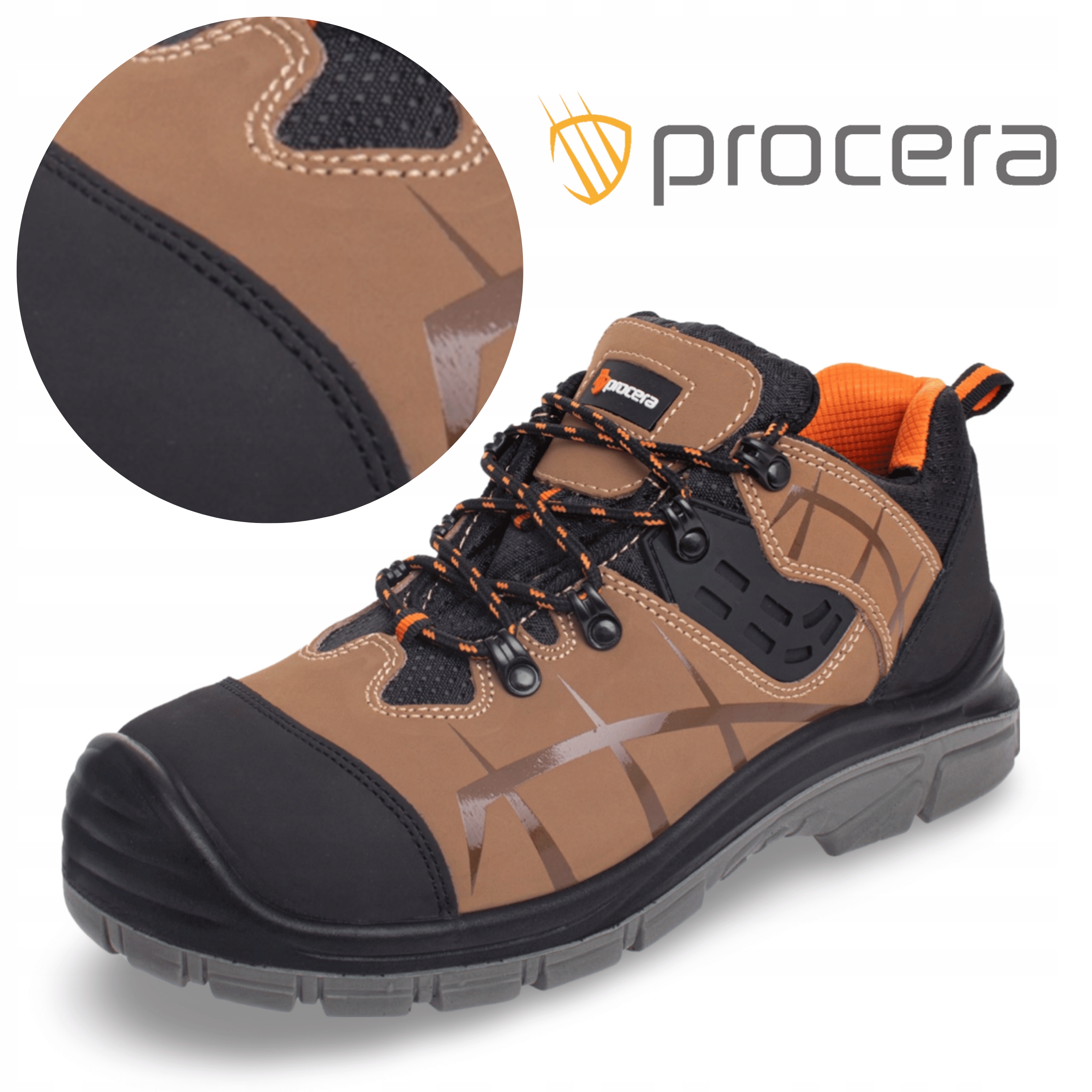 Buty Robocze Półbuty WODOODPORNE Antypoślizgowe Z STALOWYM PODNOSKIEM S3 42 Model Wygodne Męskie Buty Robocze