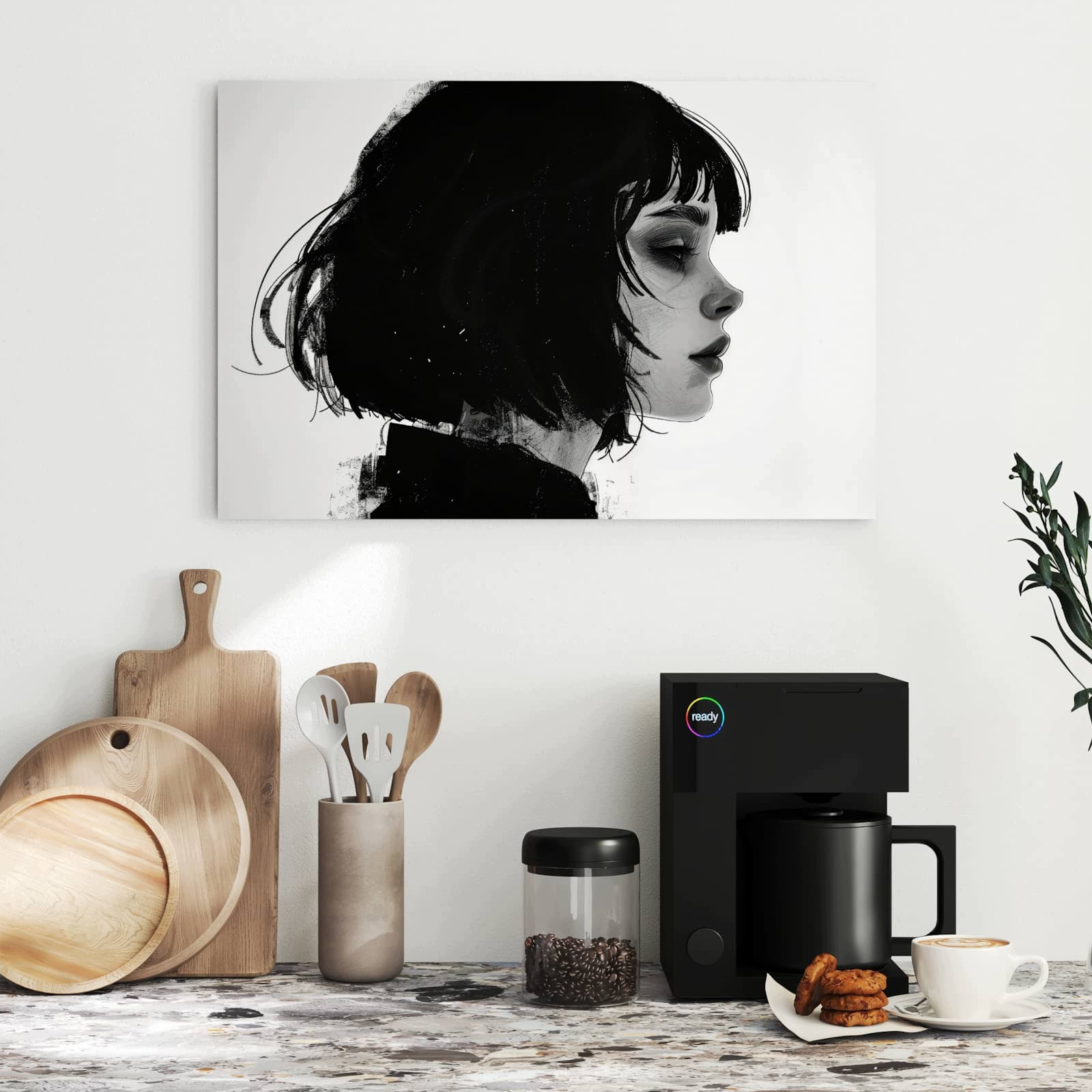 Magnetická tabule Sylwetki Portrét 60 × 40 cm