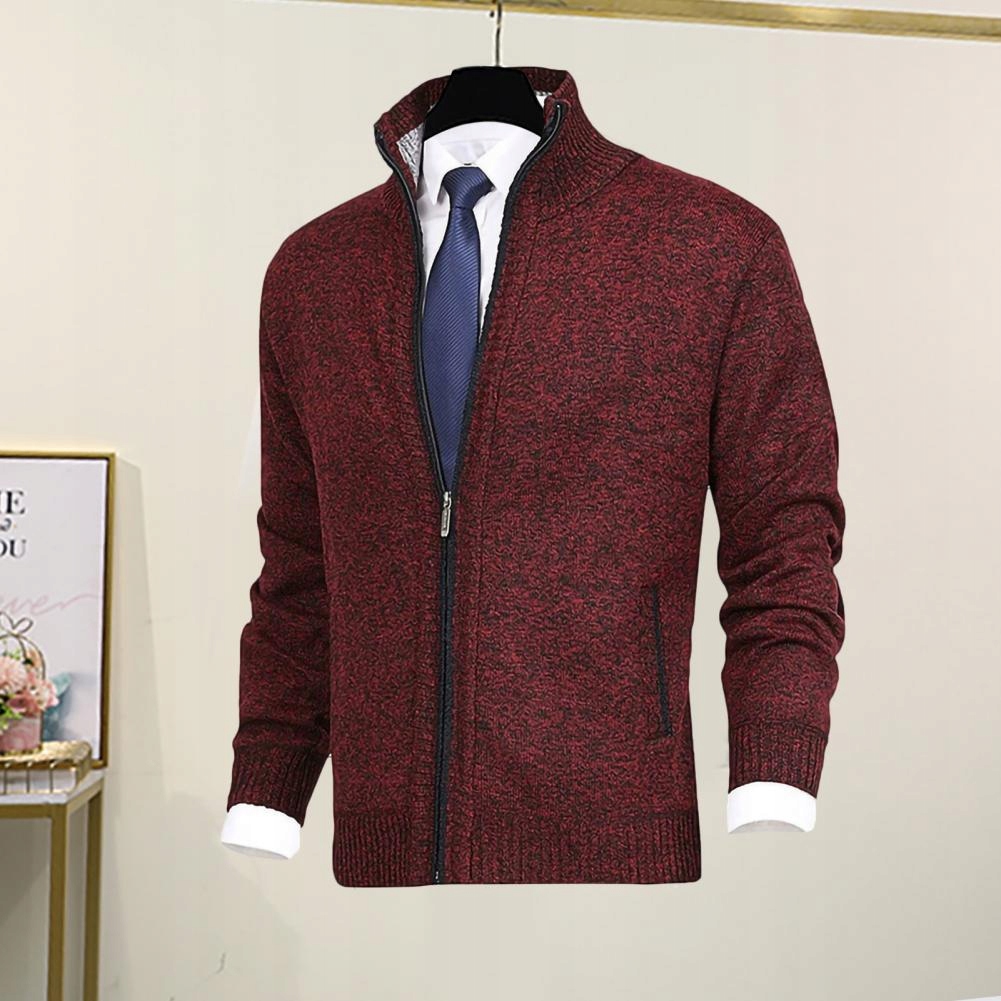 Spring Autumn Knitted Sweater Coat Zipper Stand Co Kod producenta brak