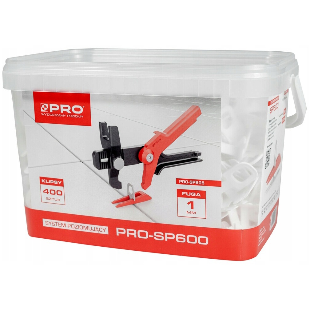 

Pro Szybki System Poziomowania Płytek 800KLIPS 1mm