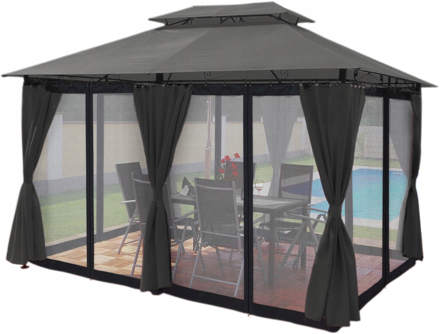 Exkluzívny Záhradný Pavilón Minzo Moskytiéra 2 x Osvetlenie Zadarmo