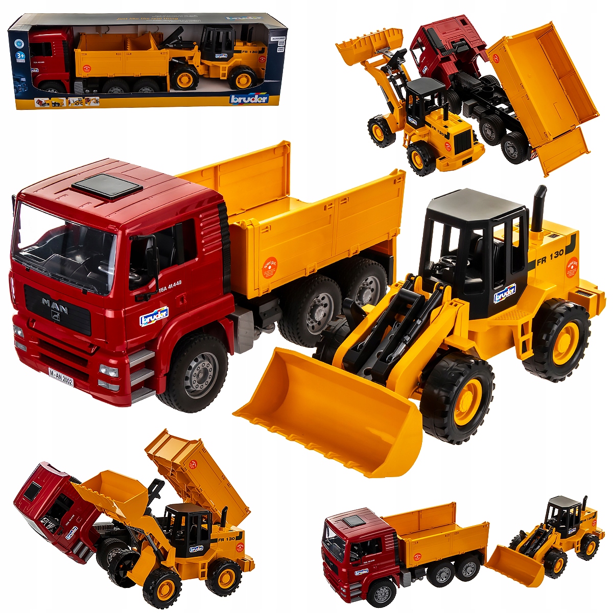 

Bruder 02752 Man Tga wywrotka z ładowarką