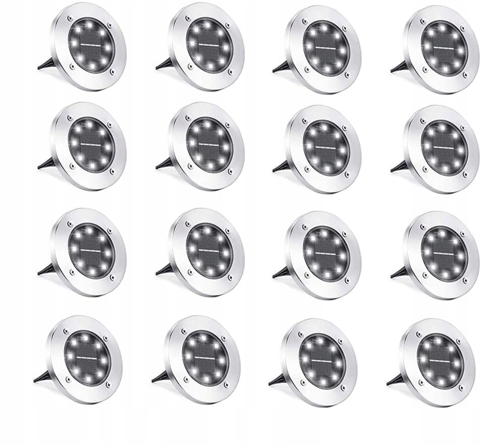 LAMPA SOLARNA LED OGRODOWA SOLARNE LAMPKI 16 szt