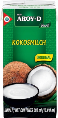 

Mleko, mleczko kokosowe Aroy-D 500 ml