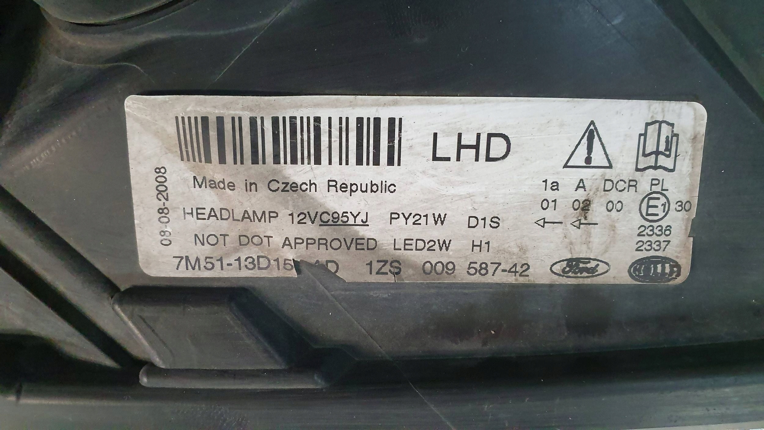 light XENON front right FORD C-MAX MK1 LIFT 06- 7M51-13D154-AD