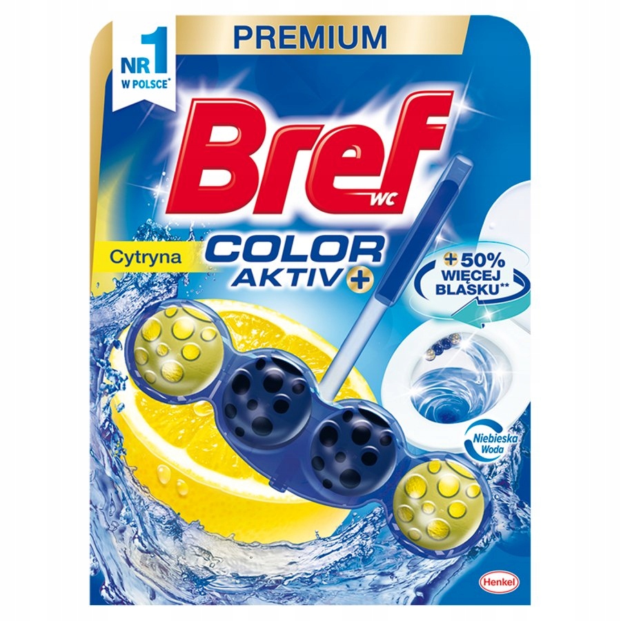 

Bref Kulki do Wc Color Activ 51g Cytryna Barwi