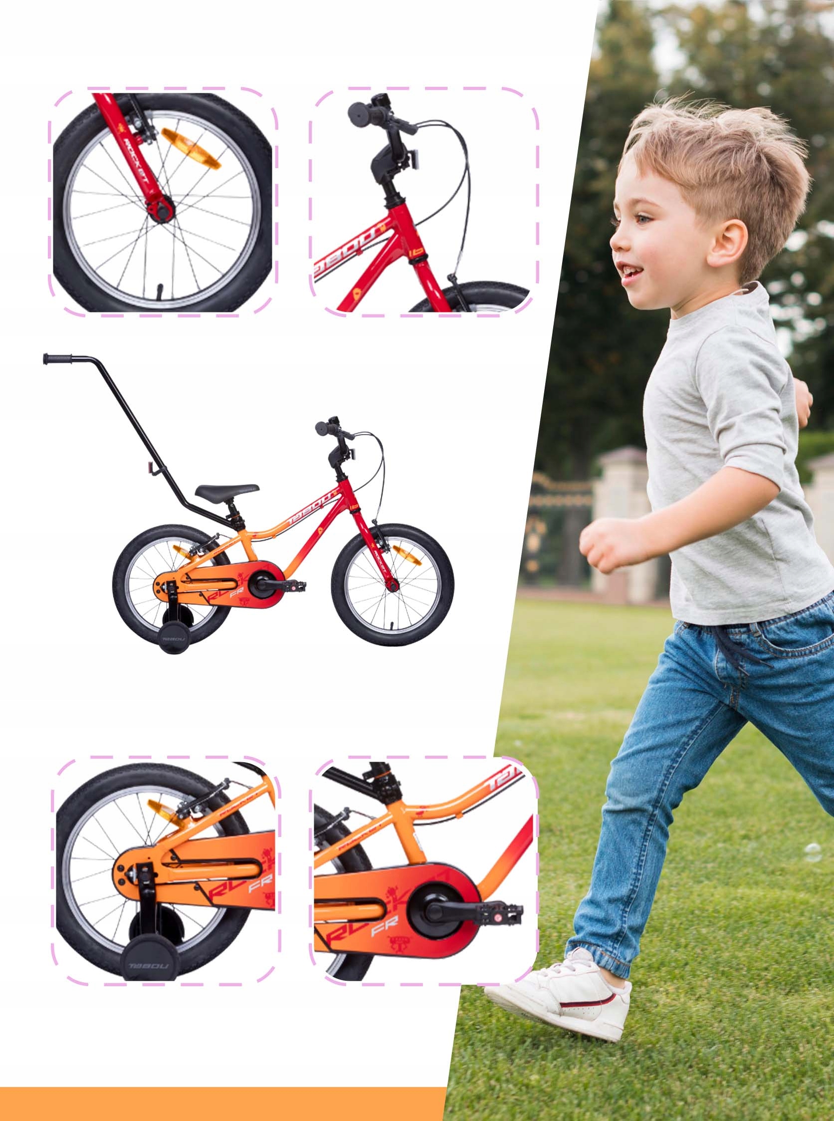 ROWEREK DZIECIĘCY 12 CALI ROWER ALUMINIOWY BARDZO LEKKI + KÓŁKA GRATIS Hamulce V-brake