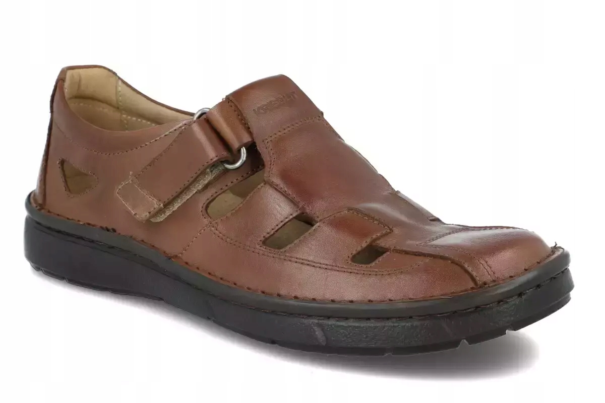 Letní polobotky Krisbut 5612 hnědá lehká kůže R40