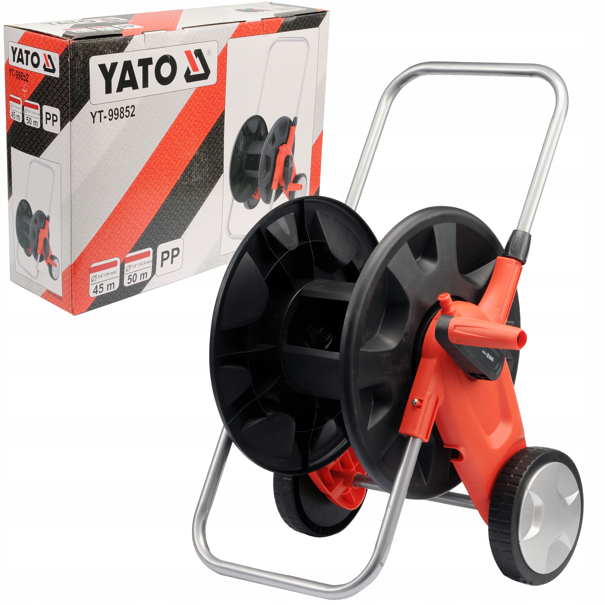 Wózek Na Wąż Ogrodowy 50m Stojak Bęben Zwijacz