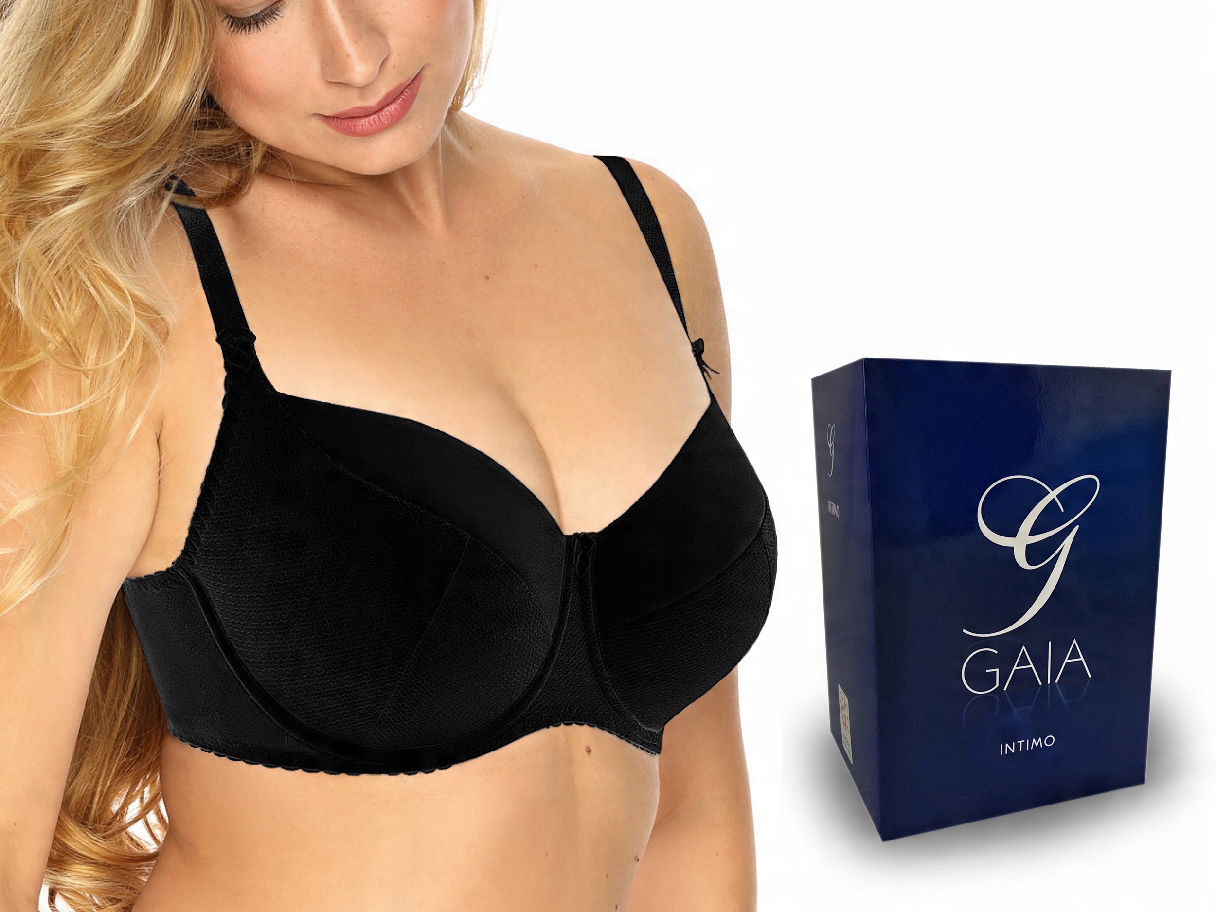 

Biustonosz full cup, Gaia 281 Kate, Czarny, 80D