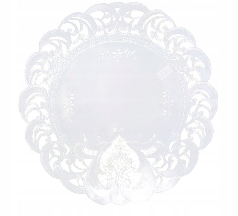 

Serweta Haftowana Koło 30cm x 30cm Biała