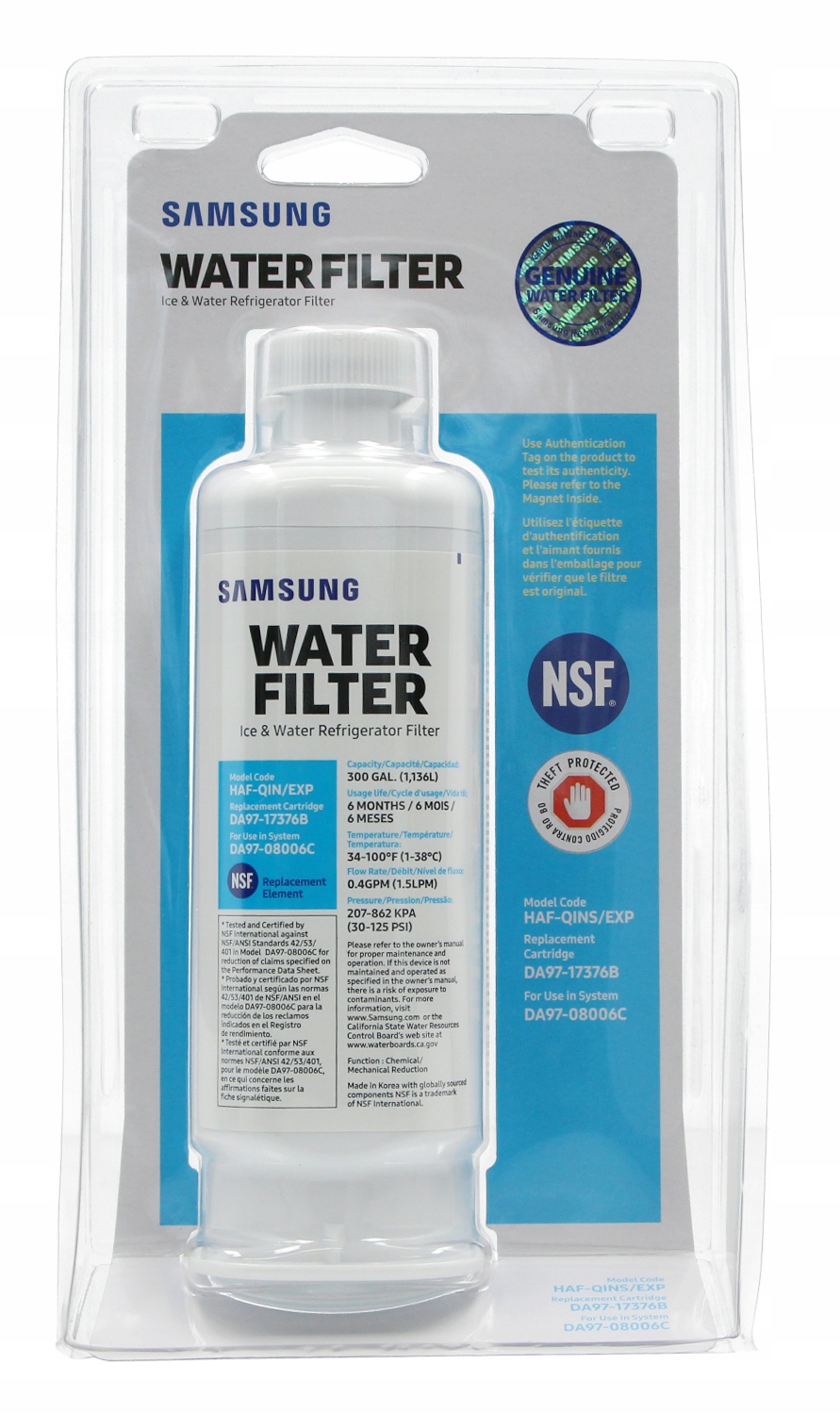Filtr wody do lodówki Samsung DA97-17376B Haf-qin