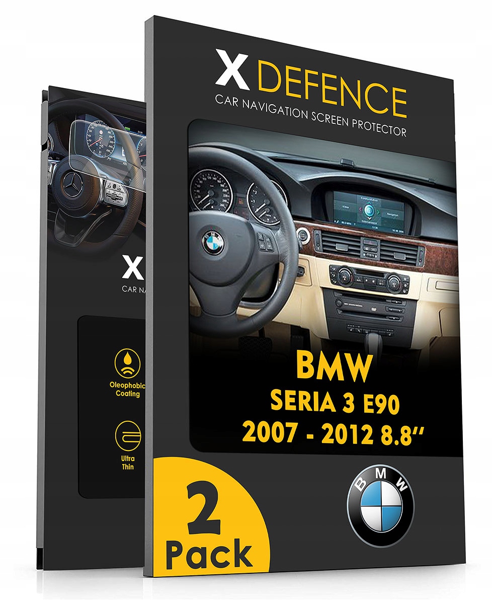2v1 Sklo Na Navigaci Obrazovka Pro Bmw Série 3 E90 2007-2012 8,8