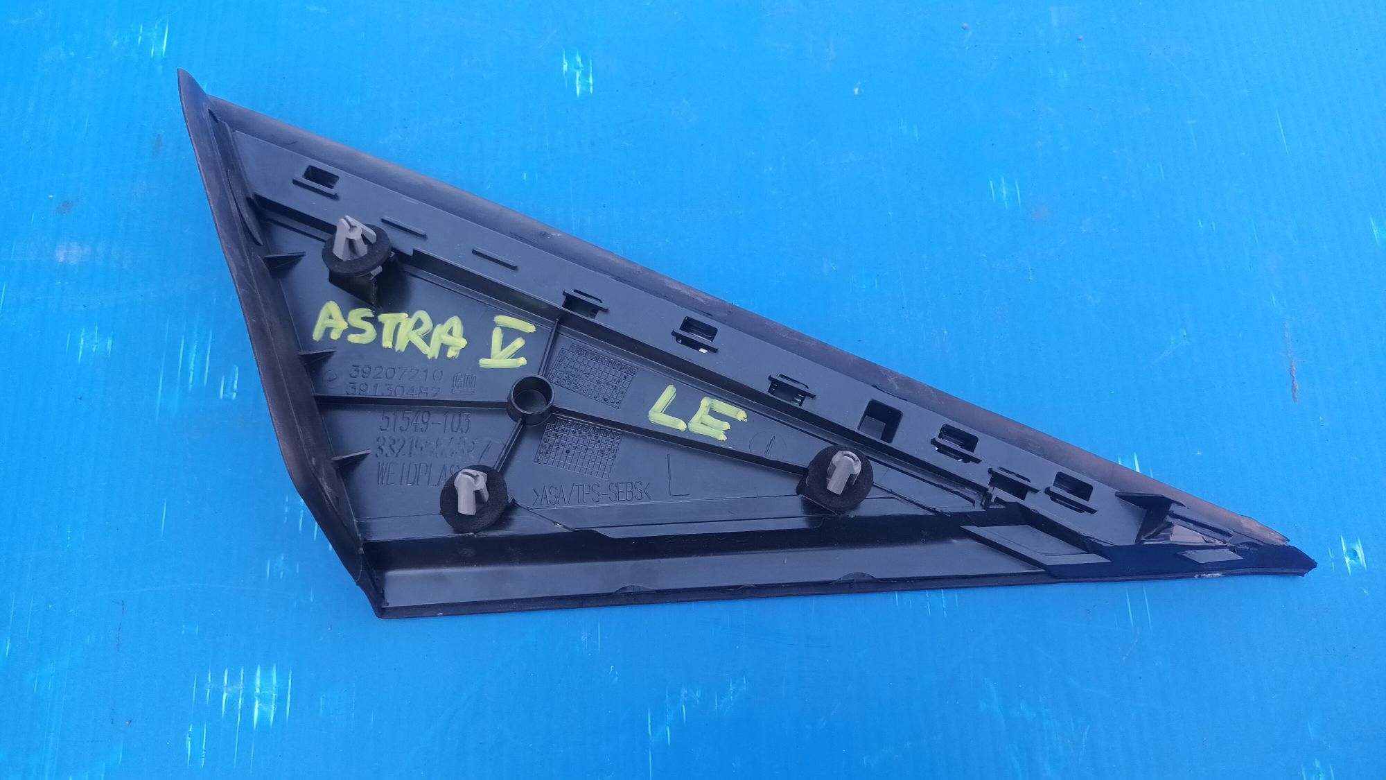 left spoiler TROJKAT OPEL ASTRA V 2015->