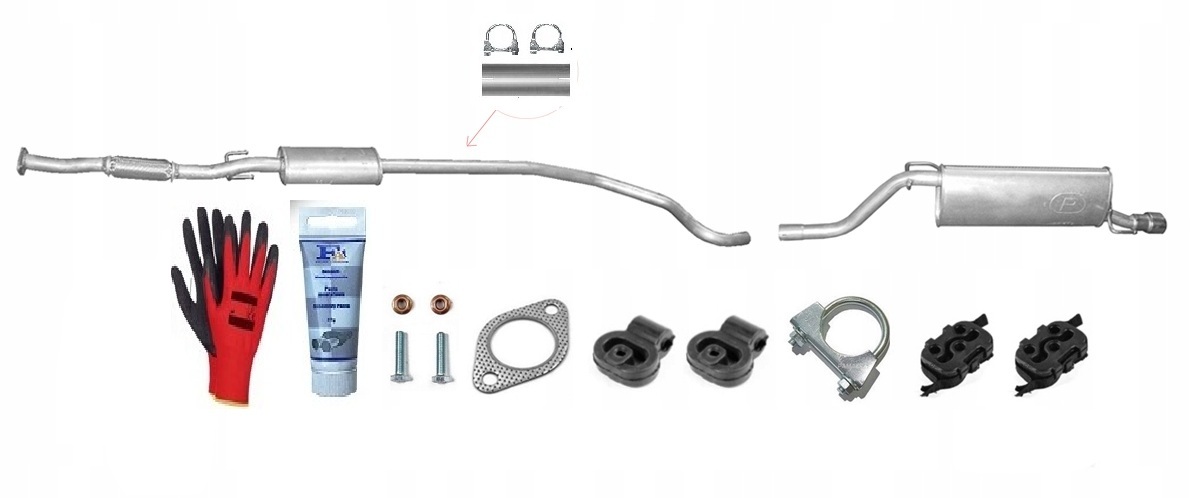 Fiat Grande Punto 1.4i 16V 70 kW (2005-11/2008) Tlumiče sada+bonus