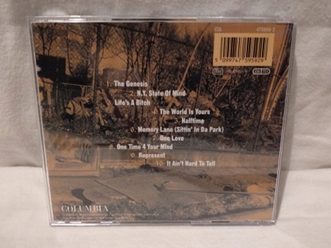 NAS Illmatic CZARNA CD Tytuł Illmatic