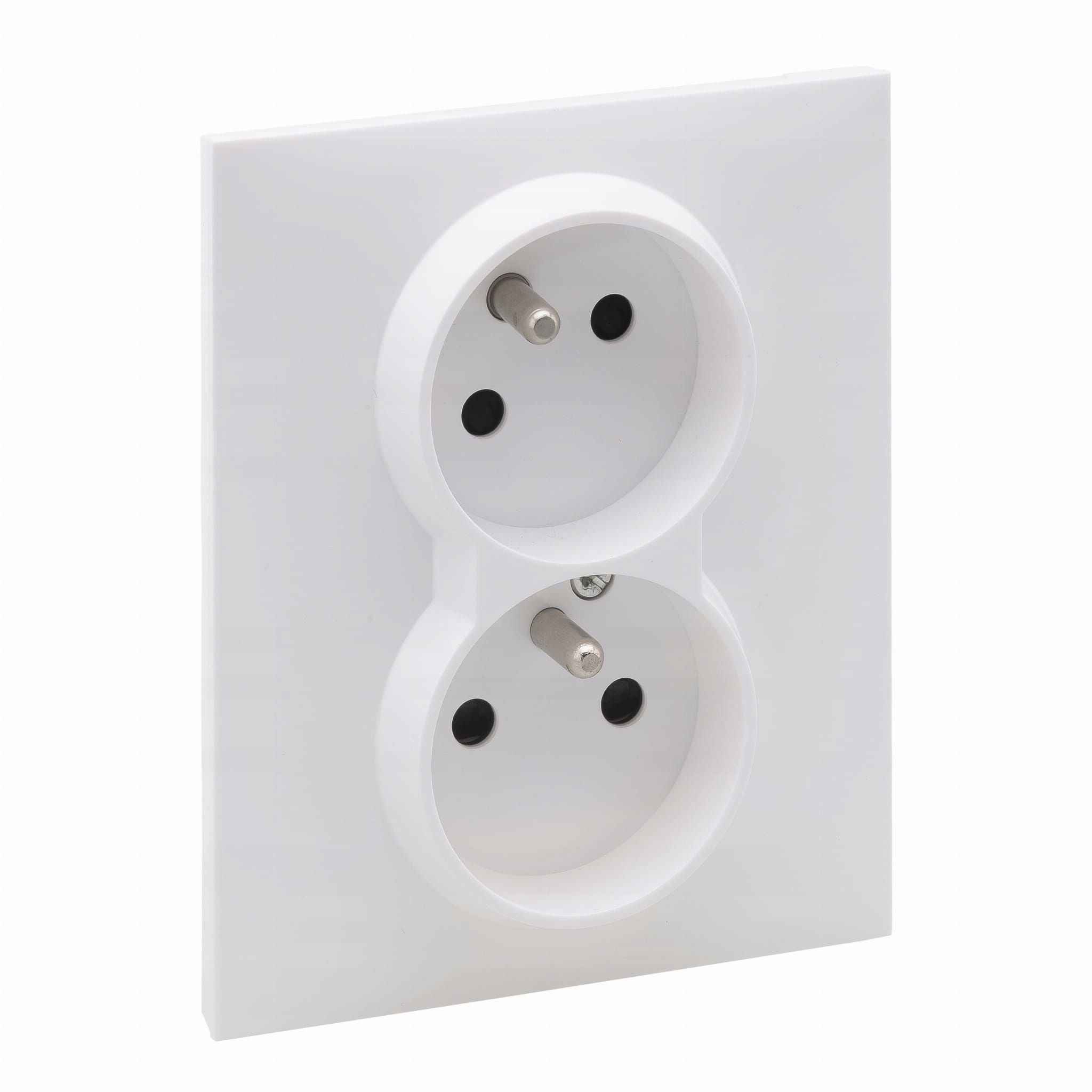 

Suno Gniazdo podwójne 2x2P+Z Białe (721182)