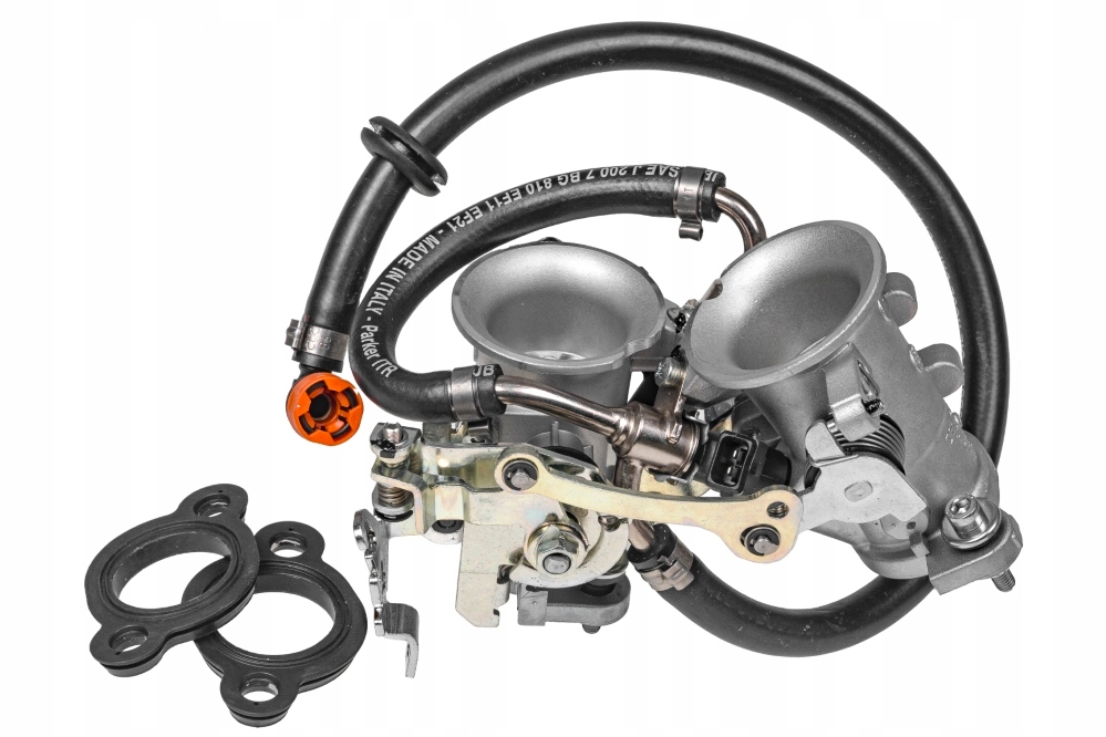 Kompletná škrtiaca klapka s vstrekovaním, Dellorto Rm 38, R19330, Aprilia Rxv 4.5