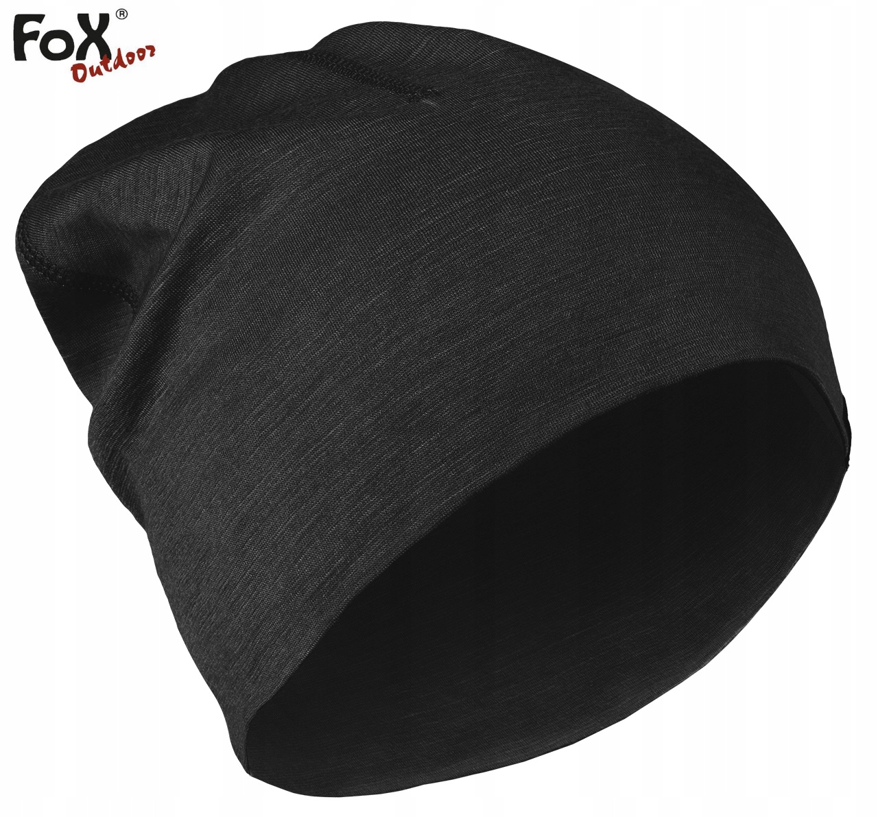 CZAPKA ZIMOWA TERMOAKTYWNA SPORTOWA MFH FOX 100% WEŁNA Z MERYNOSA CZARNA Cechy brak