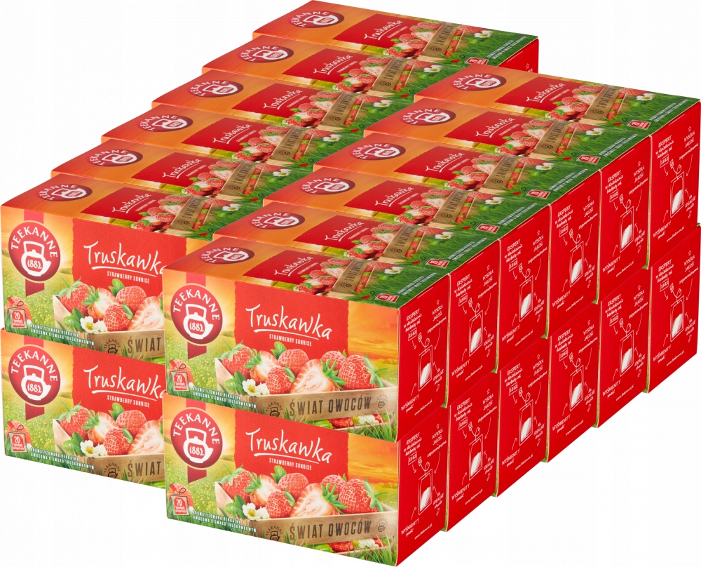 Herbata Teekanne Truskawka Strawberry 480 torebek