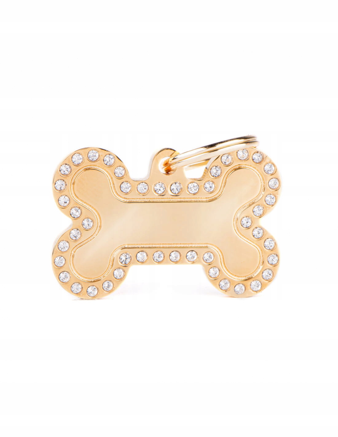 

MyFamily Glam Kość adresówka Swarovski Złoty L