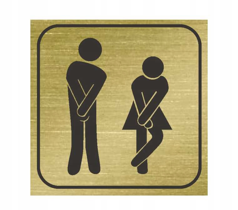 TABLICZKA toaleta WC 10x10 cm emblemat GRAWER znak Rodzaj tablicy grawerowane