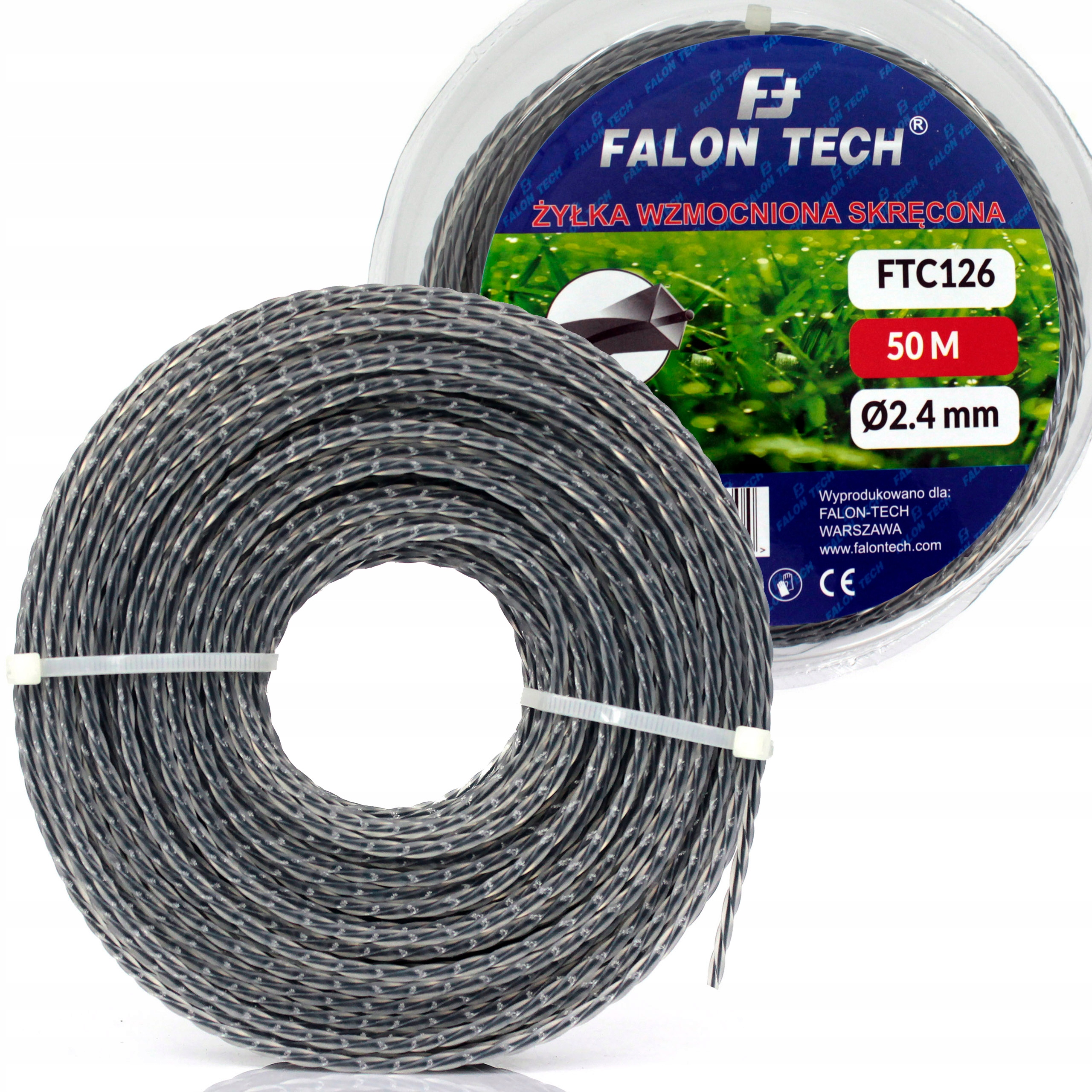 

Żyłka Tnąca Do Kosy Kwadrat 2.4mm 50m Skręcana