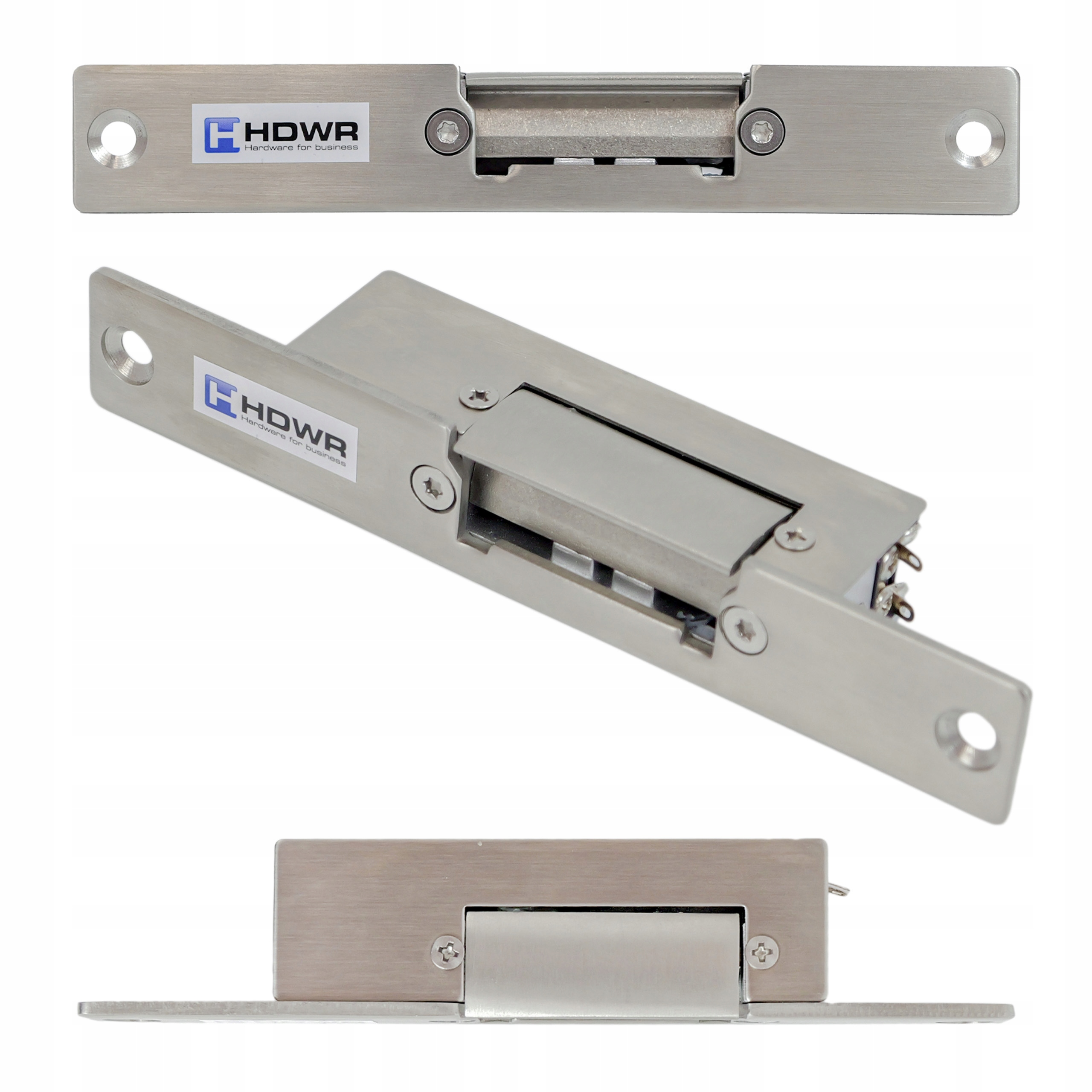 Elektrozámok pre vstupné dvere relé Nc DC12V, sila do 500 kg, oceľ