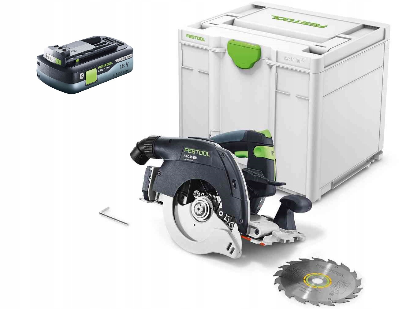 Festool Akumulatorowa pilarka Hkc 55 EB-Basic +Akumulator 576163 577034