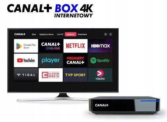 Usługa C+ Online z CANAL+ BOX 4K ANDROID TV SMART Pakiet na 2 miesiące Model BOX 4K