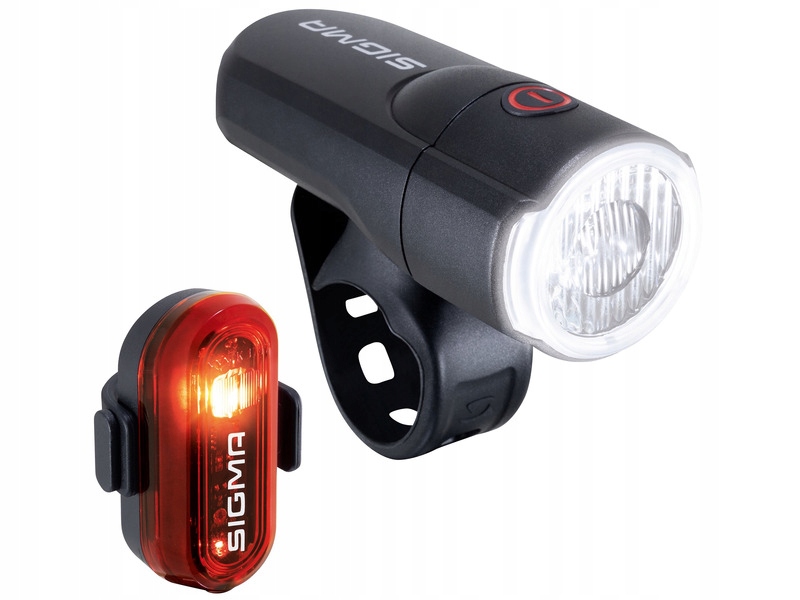 Zestaw lampek rowerowych Sigma Aura 30 Curve