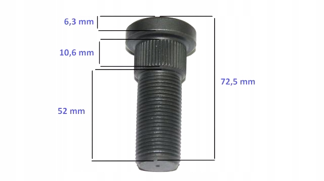 SZPILKA PIASTY OSI NAPĘDOWEJ 0009128930 LINDE Marka wózka Linde