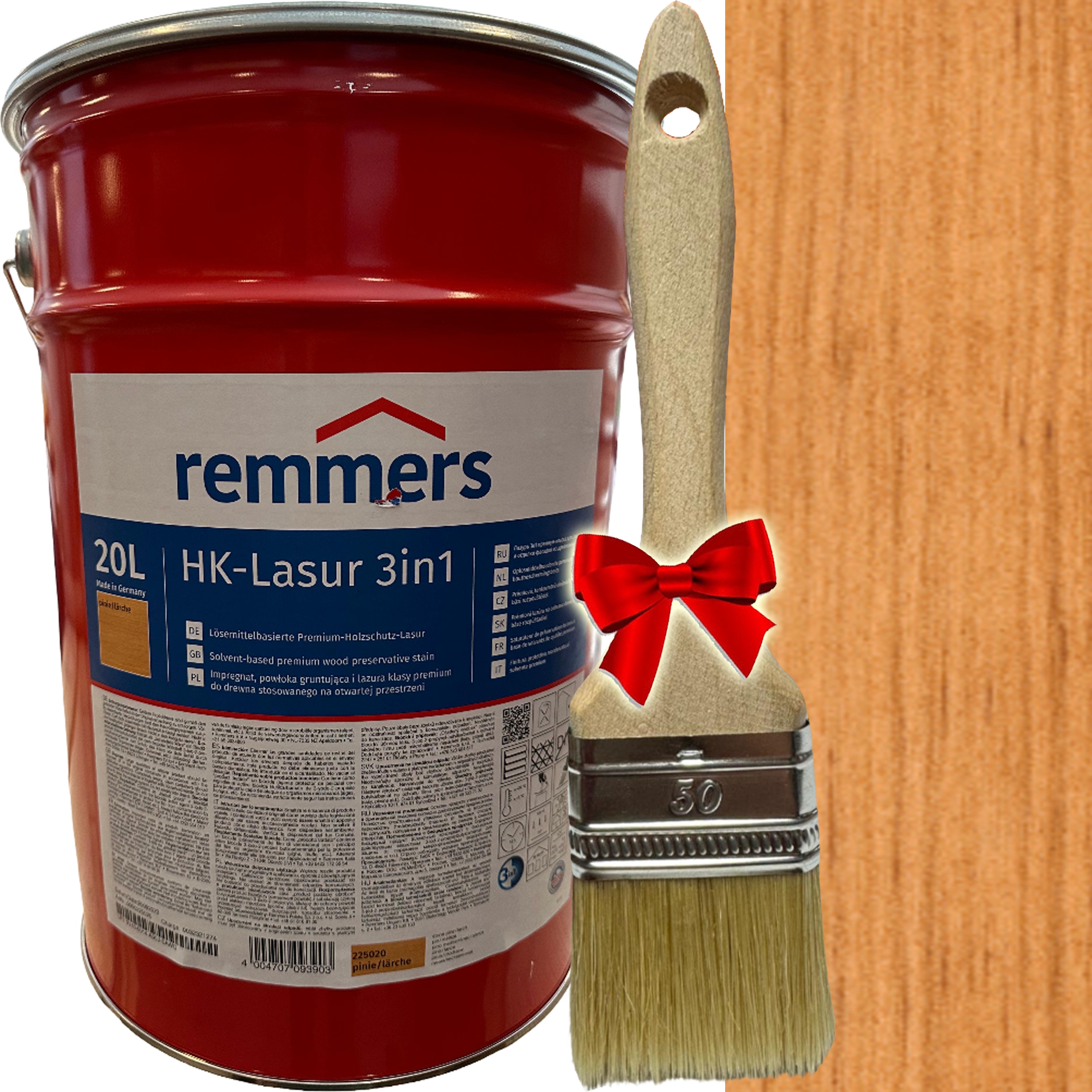 Remmers IMPREGNAT do drewna HK LASUR LAZURA 3w1 20L PINIA/MODRZEW 2250