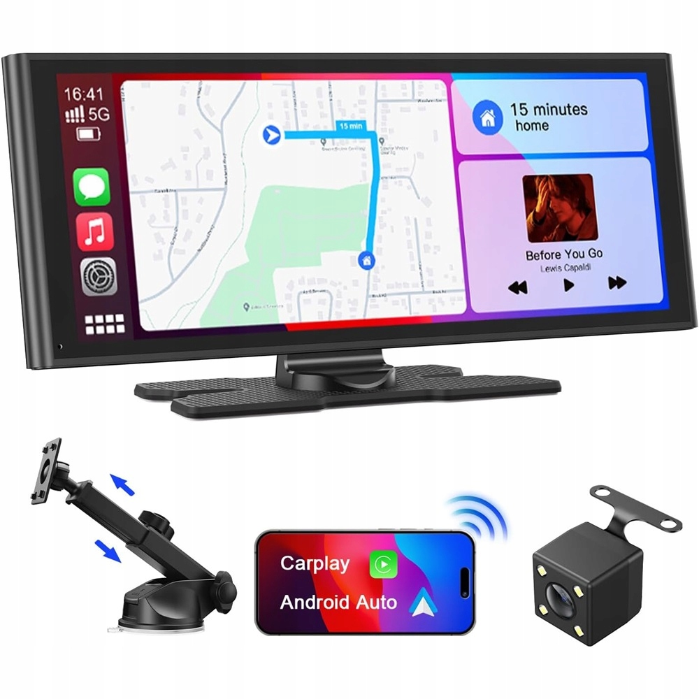 Automobilový Monitor 10.26" s Bluetooth, WiFi, Fm, Carplay a Android AutoH