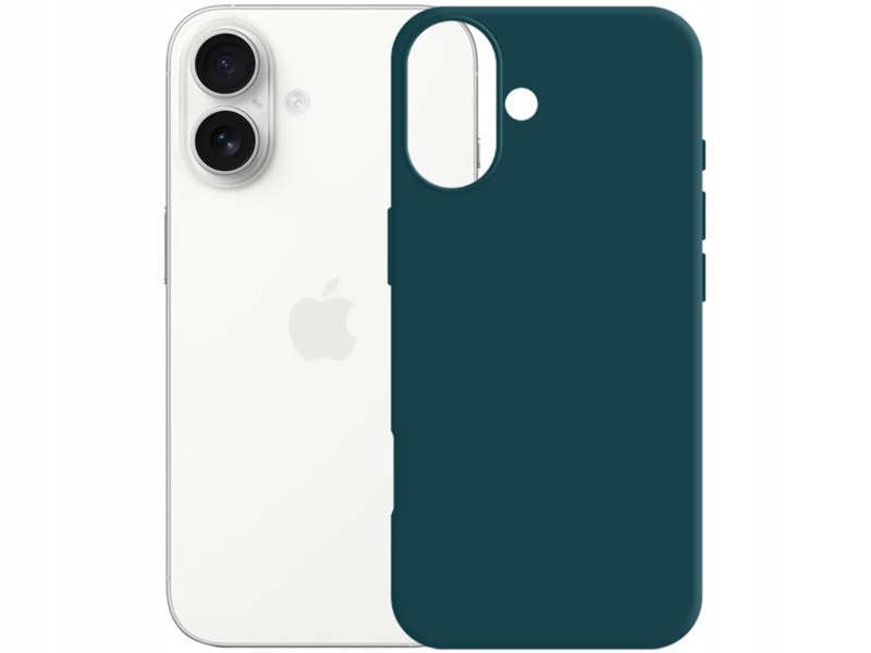 Etui 3MK Silicone Guardx do Apple iPhone 17 Ciemnozielony