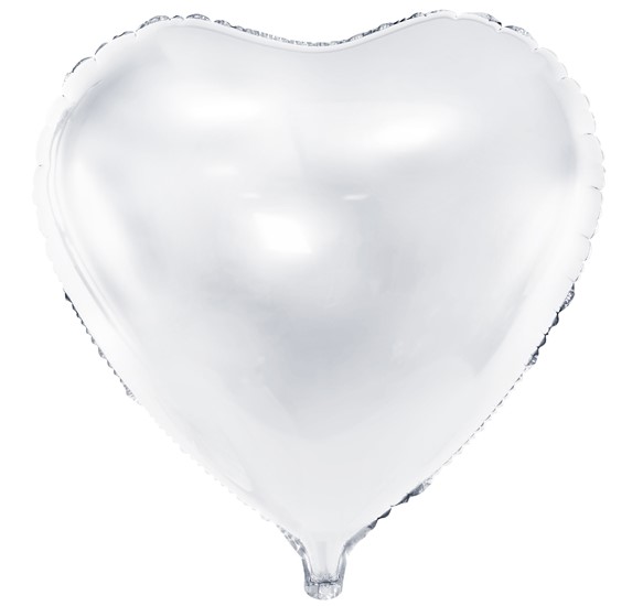 

Balon foliowy Serce, 45cm,Biały